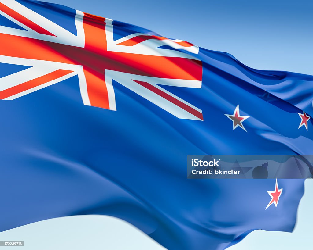 Bandera de Nueva Zelanda - Foto de stock de Azul libre de derechos
