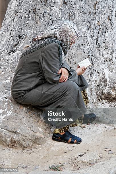 Arabski Kobieta Czytanie - zdjęcia stockowe i więcej obrazów Chustka na głowę - Chustka na głowę, Czytać, Dorosły
