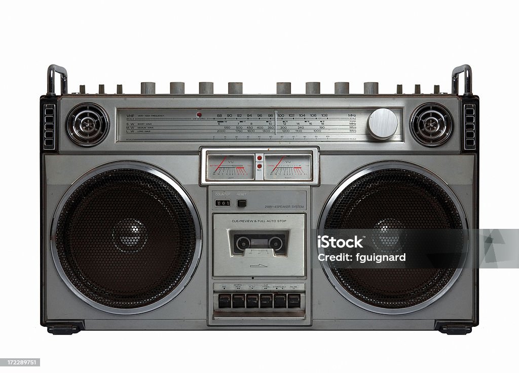 vintage stereo 2 vintage stereo Speaker Stock Photo