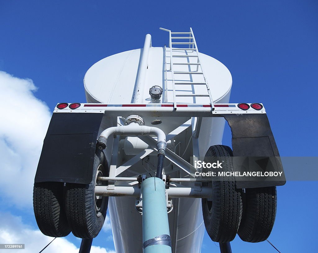 Camião de 18 Wheeler obra Escada abastecimento de água - Royalty-free Escada - Objeto manufaturado Foto de stock