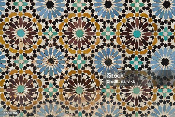 Szczegół Tradycyjną Islamską Mozaika W Maroku - zdjęcia stockowe i więcej obrazów Afryka - Afryka, Afrykanin, Architektura