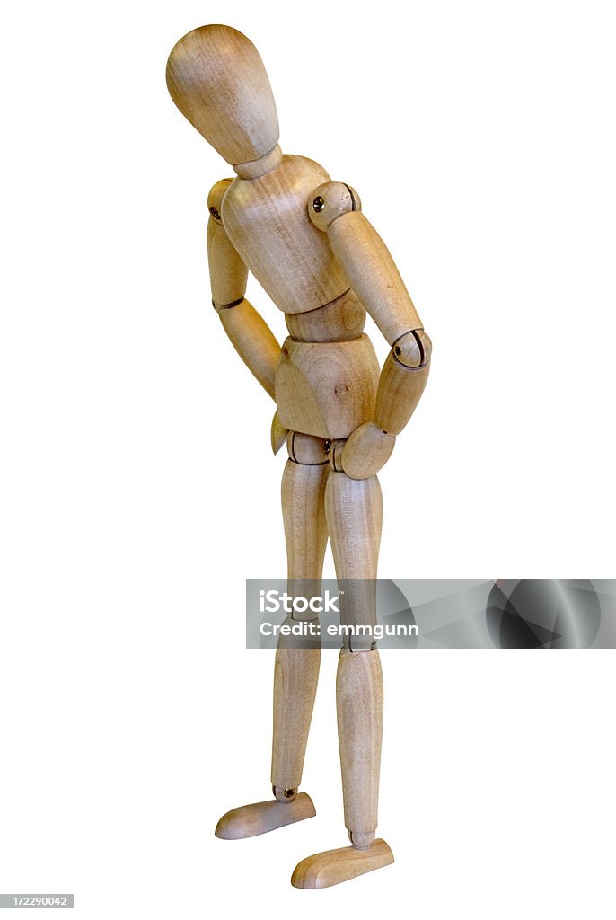 Osservando uomo in legno - Foto stock royalty-free di Attrezzatura per arti e mestieri