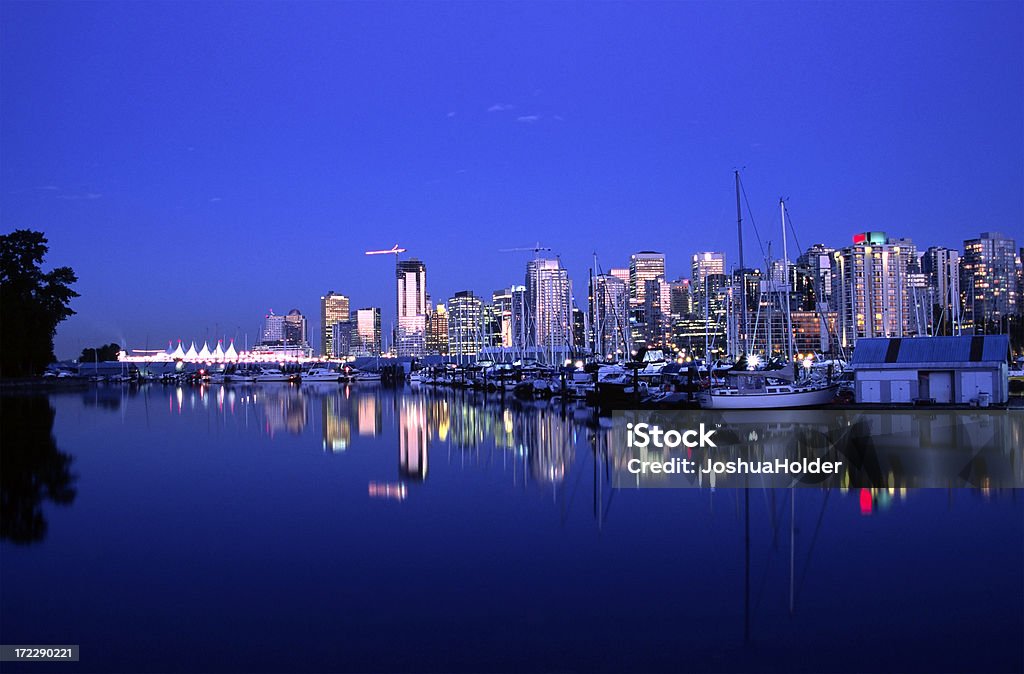 Ванкувер ночи - Стоковые фото Без людей роялти-фри