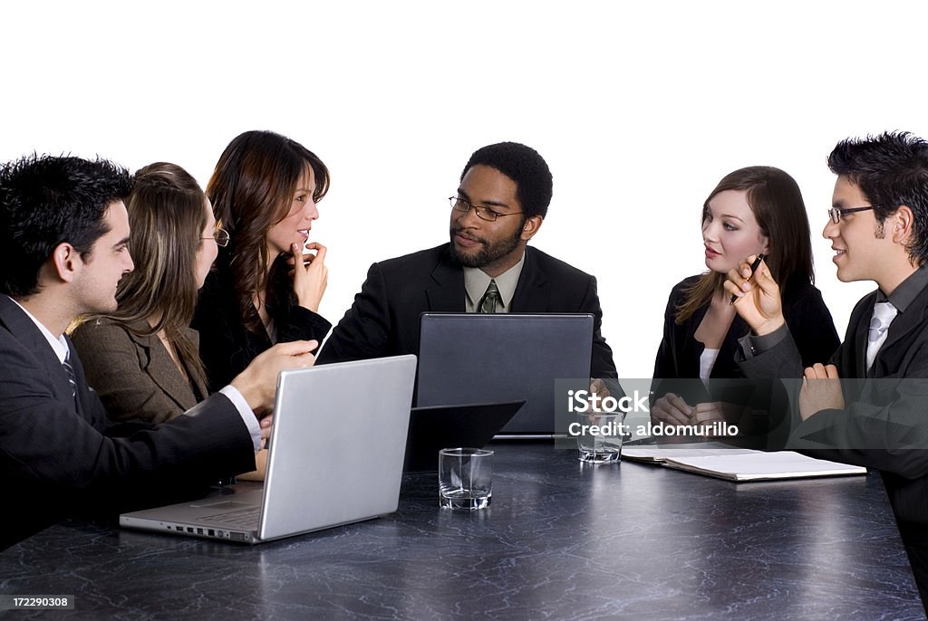 Reunião de negócios de 5 - Foto de stock de Colega de trabalho royalty-free