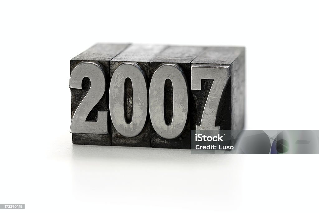 Tipográficos ano 2007 - Royalty-free 2007 Foto de stock