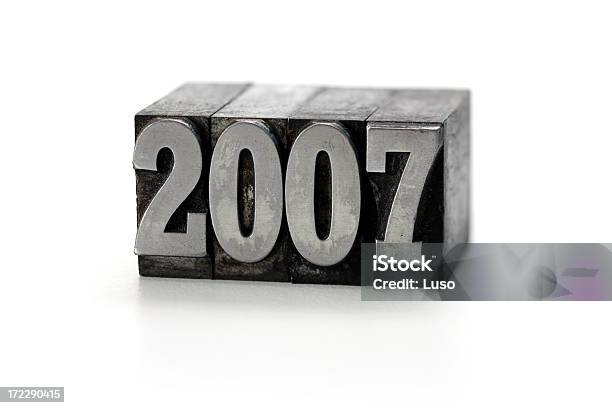 Tipográficos Ano 2007 - Fotografias de stock e mais imagens de 2007 - 2007, Número, Texto Impresso