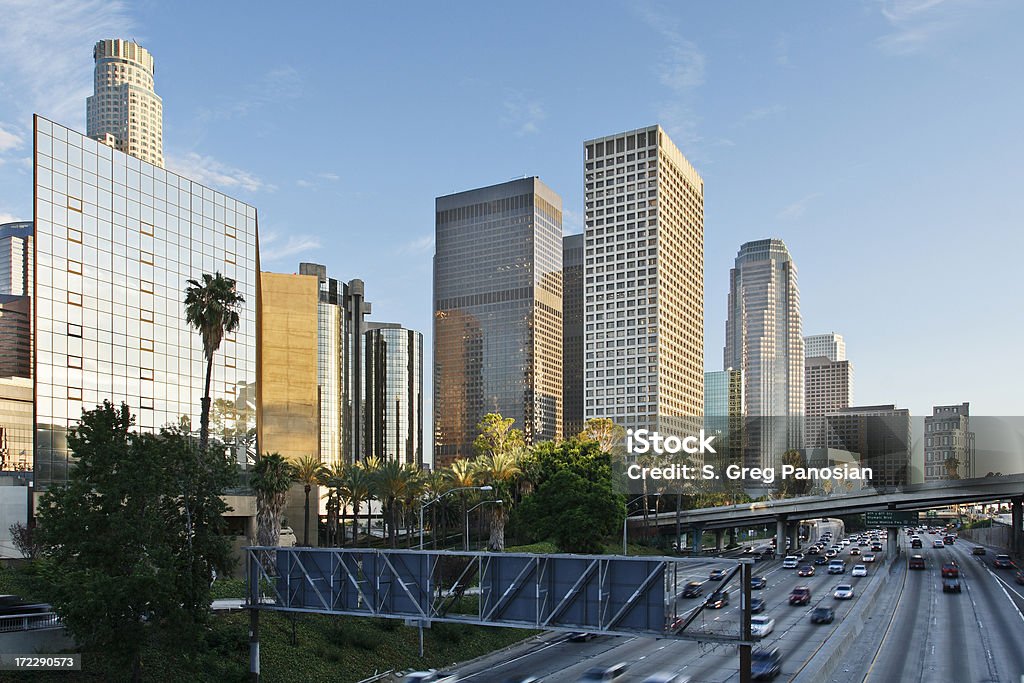 Edificios de Los Ángeles - Foto de stock de 4th Street Bridge libre de derechos