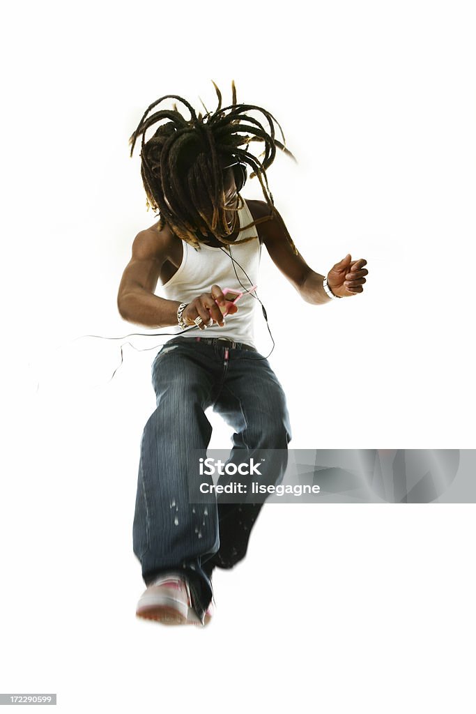 Baile y paracaidismo - Foto de stock de Auriculares - Equipo de música libre de derechos