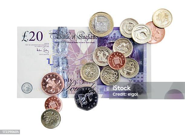 British Cash Clipping Path Stock Photo - Download Image Now - British Currency, Pound Symbol, Cut Out