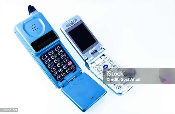 Technology A Decade Apart Stock Photo - Download Image Now - 2000s Style, 1990-1999, Mobile Phone