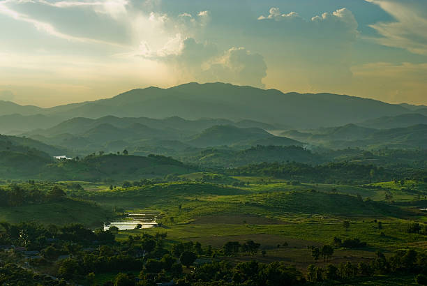 Mountains in the North of Thailand stock photo