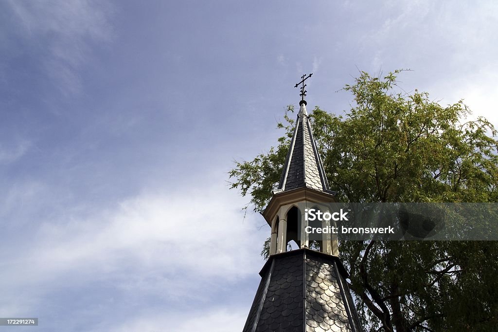 Kościół Wieża - Zbiór zdjęć royalty-free (Baldachim drzew)