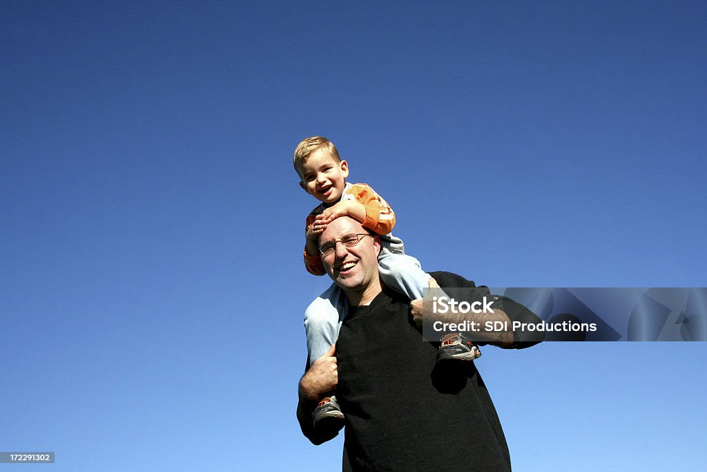 Junge und Vater - Lizenzfrei Alleinerzieher Stock-Foto