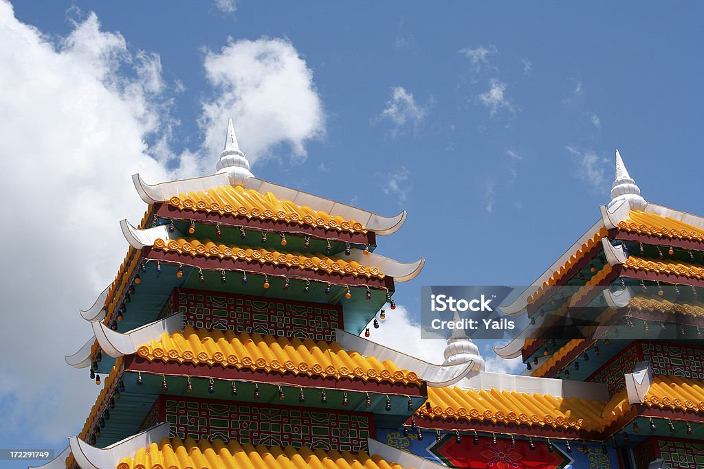 Chinatown Chinatown (detail of a building roof) Architectural Feature Stock Photo