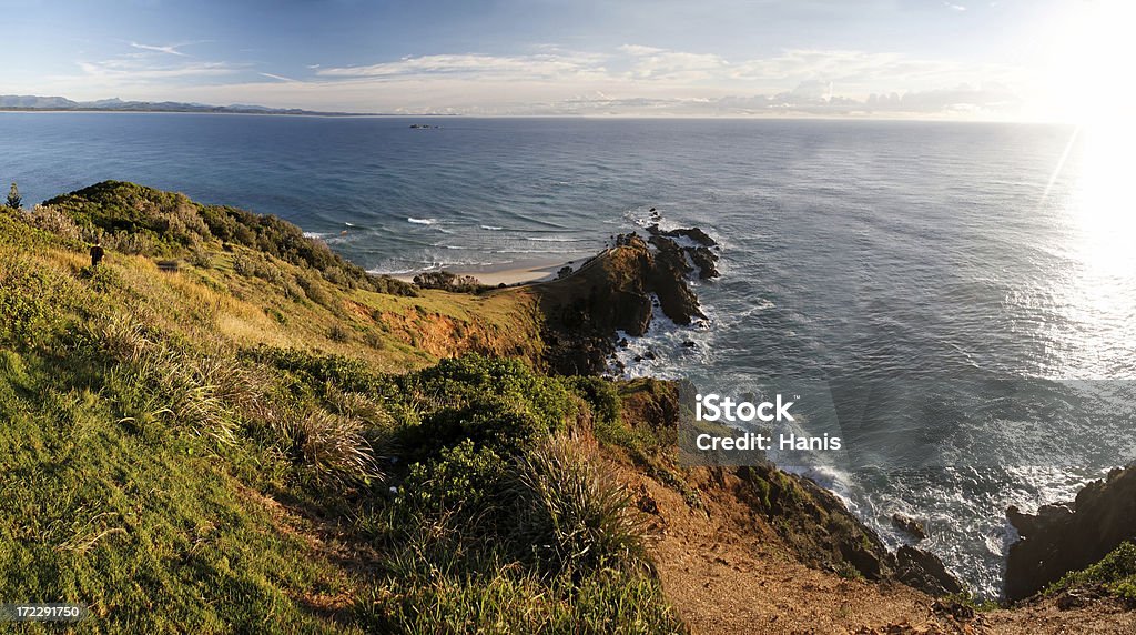 panorama della Costa del mattino - Foto stock royalty-free di Alba - Crepuscolo