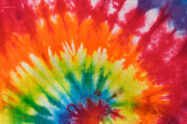 istock Tie Dye of 1960s 1970s Psychedelic Textile Pattern Background 172292142