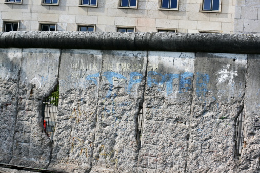 The Berlin Wall near checkpoint Charly