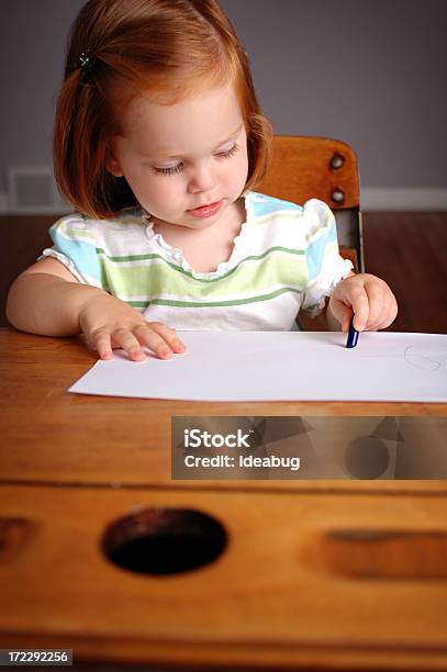 Learning To Write Stock Photo - Download Image Now - Paper, Toddler, Writing - Activity