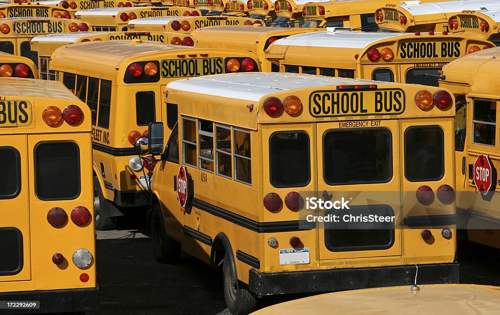 American Bus scolaire - Photo de Bus libre de droits