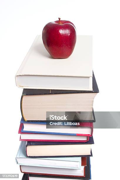 Back To School Stock Photo - Download Image Now - Apple - Fruit, Back to School, Book