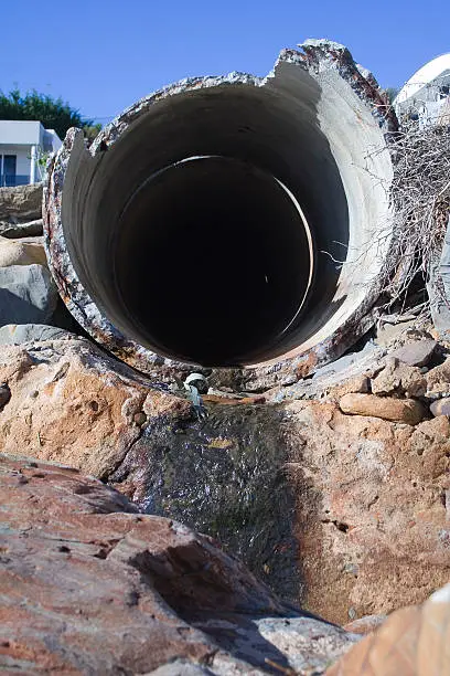 Photo of Broken Sewer pipe