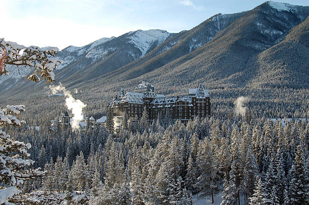 istock Banff Springs Hotel in Rocky Mountains 172293345