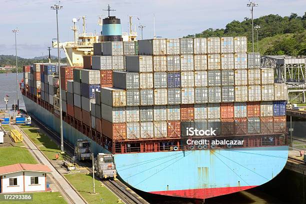 Panama Kanal Stockfoto und mehr Bilder von See - See, Verkehrswesen, Wasserfahrzeug