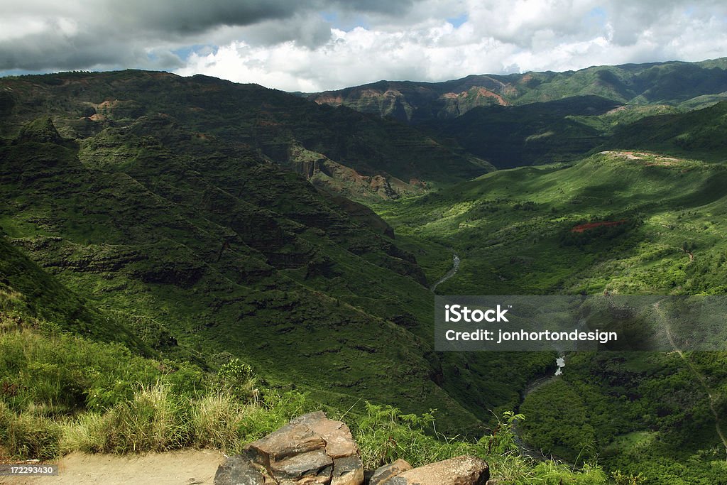 Exotic Locations - Waimea Canyon in Kauai, Hawaii "Landscape of the Waimea Canyon, in KauaiSimilar Images:" Aerial View Stock Photo