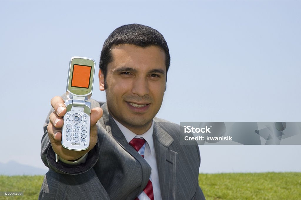 Mann und cellphone - Lizenzfrei Am Telefon Stock-Foto