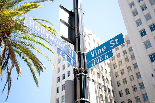 istock Famous Hollywood and Vine Road Sign 172293759