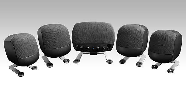 istock Isolated modern surround speakers *clipping path included* 172293910