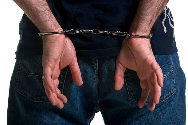 Busted Man in handcuffs animals charging stock pictures, royalty-free photos & images