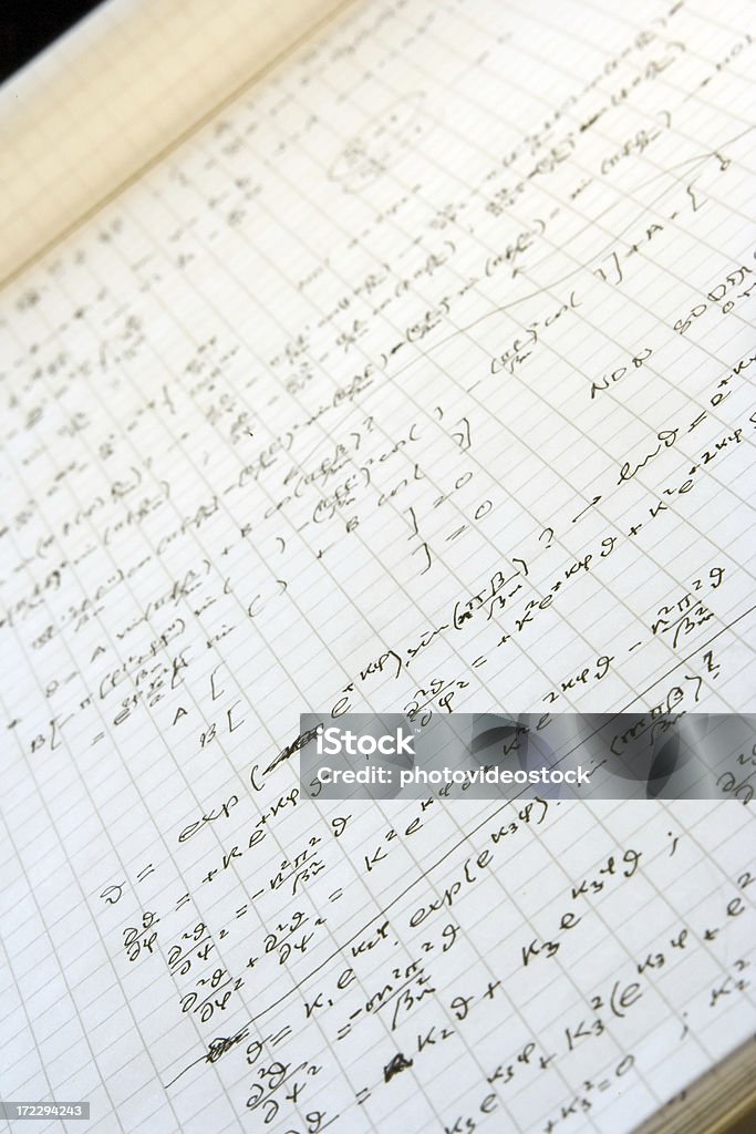 Mano Complesso (real formule di matematica - Foto stock royalty-free di Abilità
