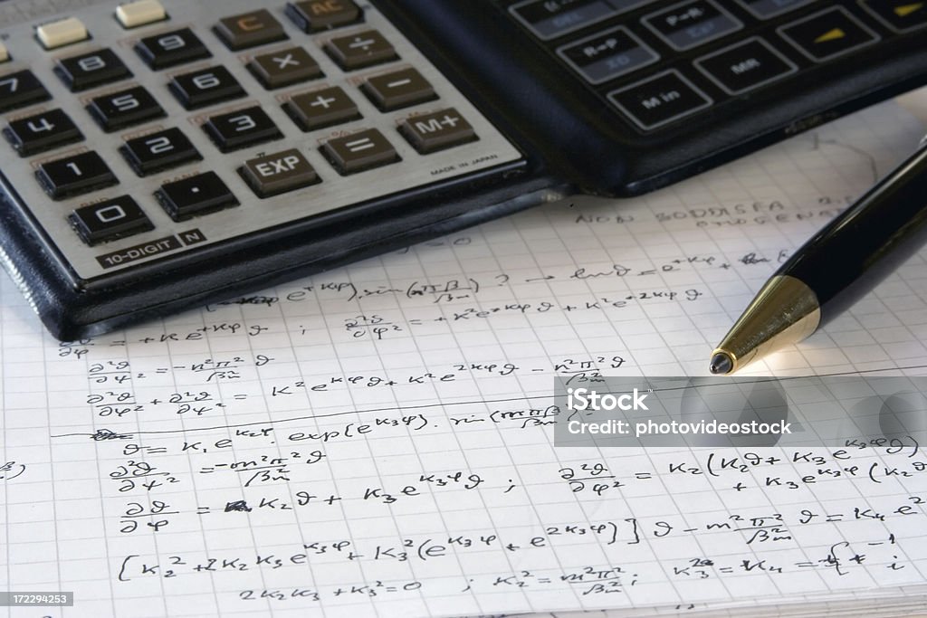 Matemáticas y Ciencias aplicadas (real - Foto de stock de Adversidad libre de derechos