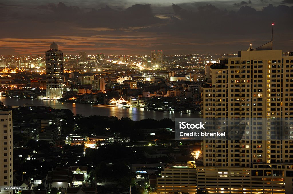 Coucher du soleil panorama de Bangkok - Photo de Asie libre de droits