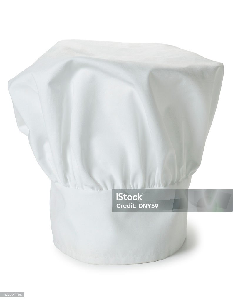 요리사 모자 흰색 바탕에 흰색 배경 - 로열티 프리 요리사 모자 스톡 사진