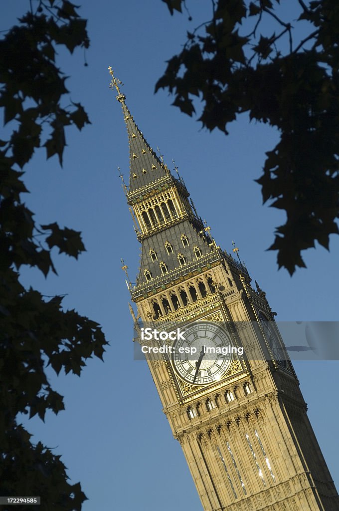 A torre do relógio Big Ben, Londres - Foto de stock de Arquitetura royalty-free