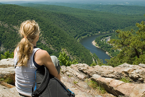Hiker sitting and taking in the beautiful viewSome similar photos:
