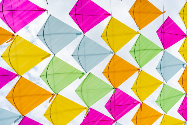 istock Colorful flags covered street 1722948664