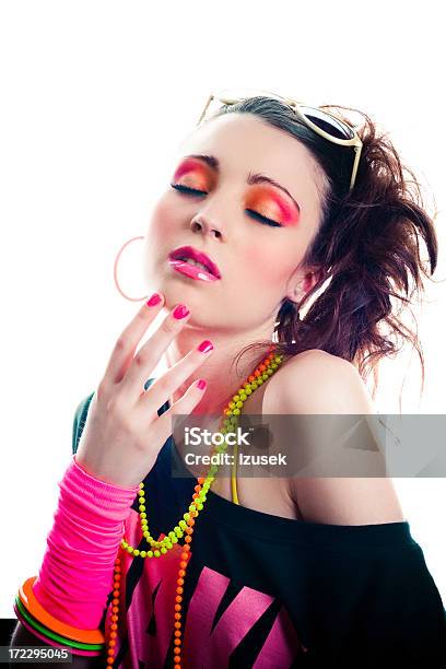 Disco Beauty Stock Photo - Download Image Now - 1980-1989, Fashion Model, Fingernail