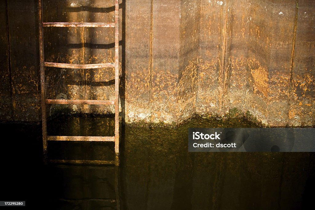 Existing Rusted Ladder Rusted Wall And Ladder Stock Photo - Download Image Now - Abstract ...