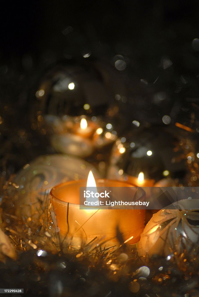 Velas de natal - Foto de stock de Bola de Árvore de Natal royalty-free