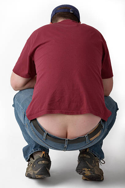 Plumber Butt! stock photo