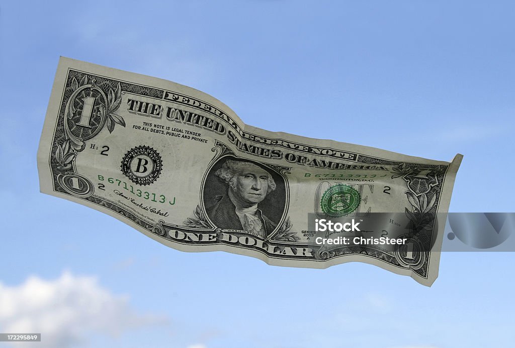 Dólar no Céu - Royalty-free Curva - Forma Foto de stock