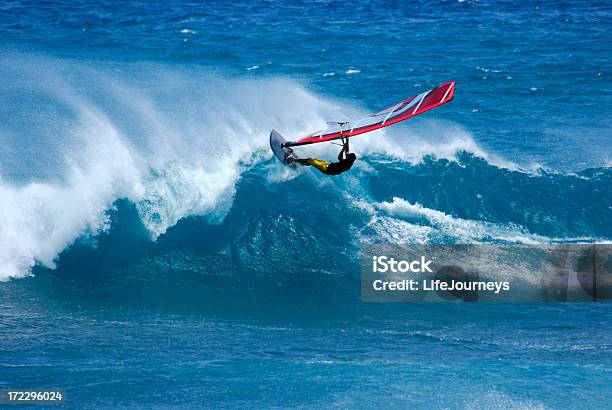 Windsurf - Fotografie stock e altre immagini di Windsurf - Windsurf, Isola di Maui, Movimento