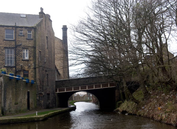 istock Industrial town canal 172296090