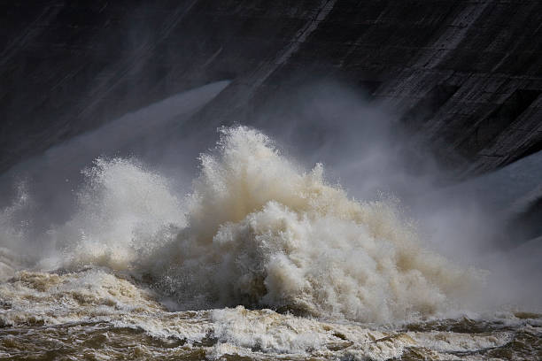 crashing water stock photo