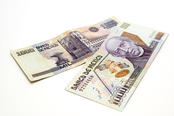 istock Two bills of 1000 pesos 172296424