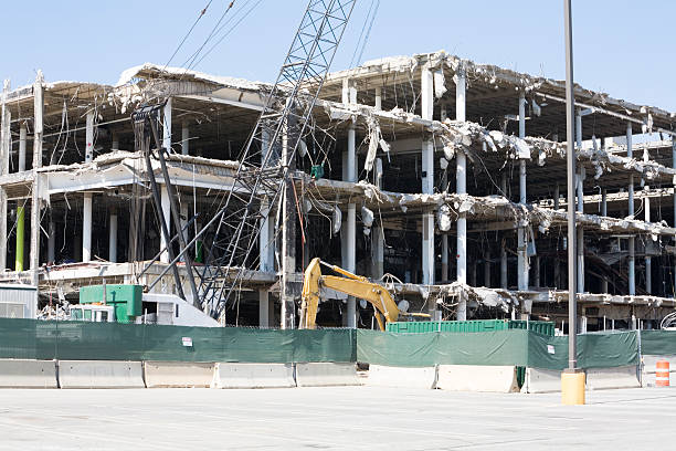 Construction Destruction stock photo