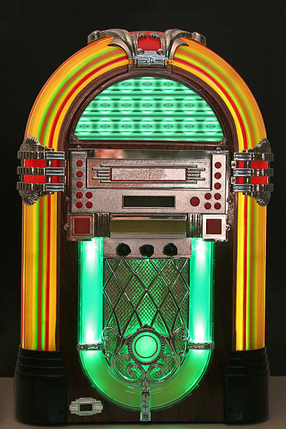 JukeBox JukeBox with neon light. digital jukebox stock pictures, royalty-free photos & images